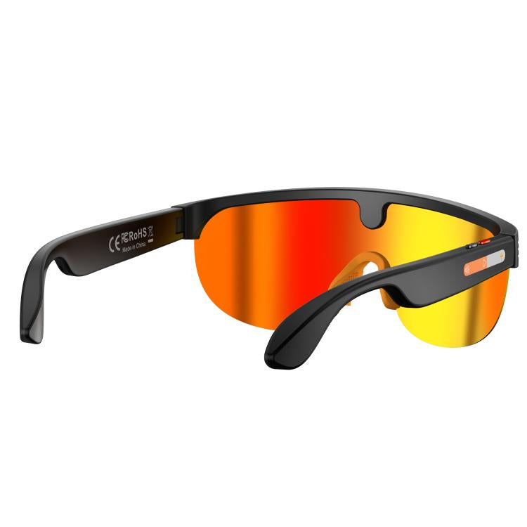 Lunettes de Sport avec Caméra Intégrée 8MP AIMB-G5 - Lunettes Cyclisme Intelligentes Verres Jaunes