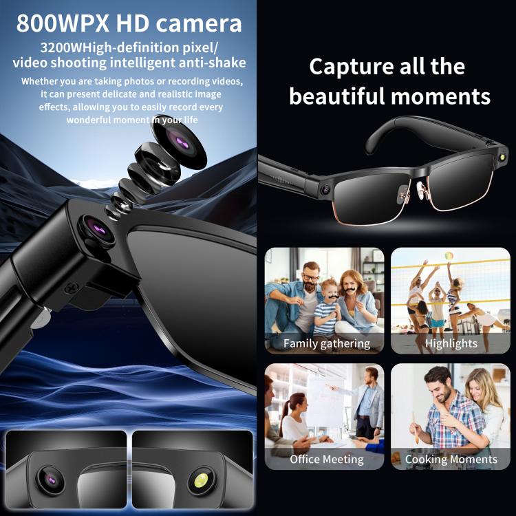 SmartVision Pro i802 Lunettes Caméra HD 8MP IA iLunette