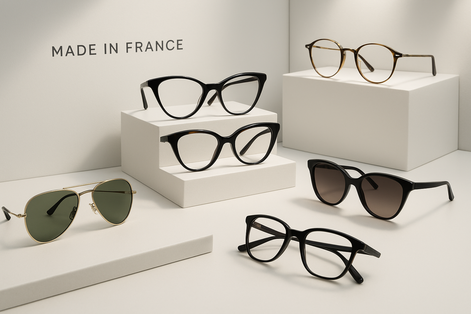 Elegant eyewear display
